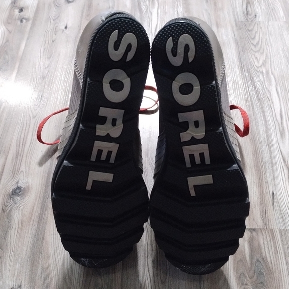 Sorel Lexie Gray Hidden Wedge Lace Up Boots Size 11 NL3046-051 - Picture 4 of 5